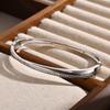 Trendy Crossed Cubic Zirconia Stones Bangles Women Girls Stainless Steel Layered Cuff Hand Bracelets Jewellery Accessories