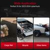 For Tesla Cybertruck 2024 Car Equipment 4 Hooks 2 D-rings 1 Opener Black Aluminum Rear Bucket Pull Ring Track Accessories Set