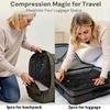 Travel Vacuum Storage Bags Comforter Compression Pack Empty Clothes Sealed Bag 1 Pump