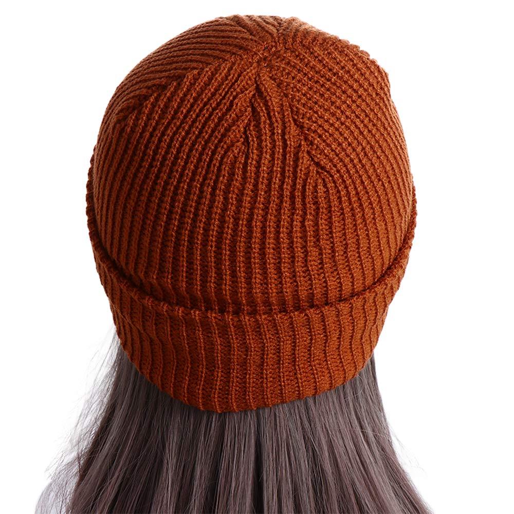 Cute Warm Letter Autumn Winter Stripe Skullies Korean Style Caps Men Beanies Woolen Hat Knitted Hat