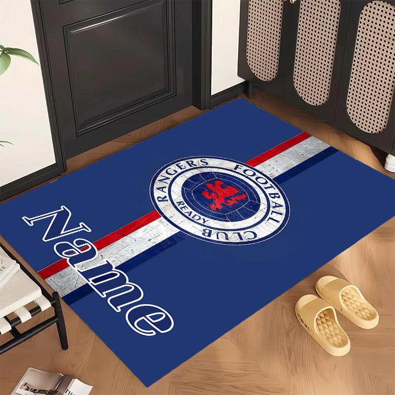 Rangers FC (28) Personalisierter Name Büro Teppich Stilvolle Dekoration für Wohnzimmer Schlafzimmer Küche