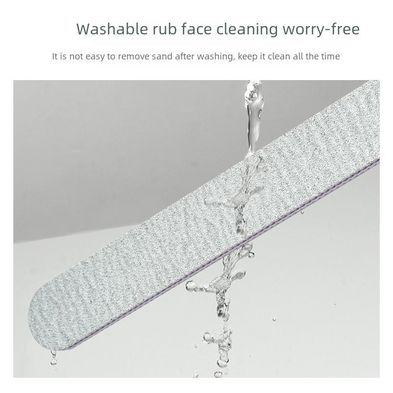 Dual-sided Gray Sand Nail File for Professional Nail Care, Polishing and Shaping - Essential Nail Tool for Perfect Manicure.