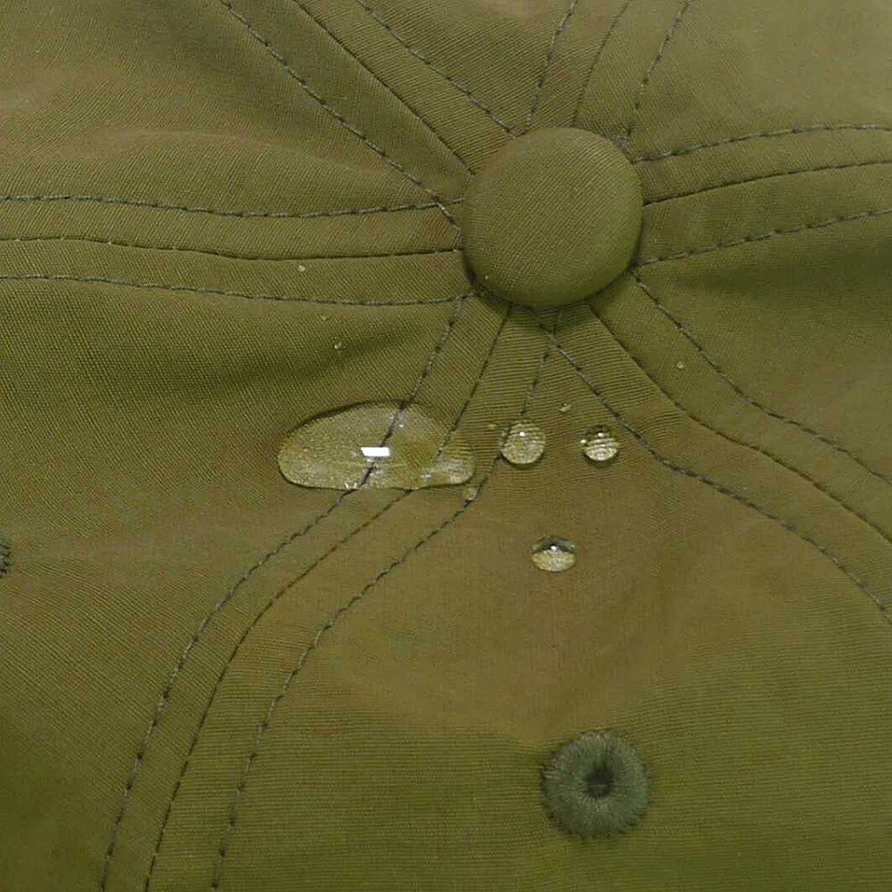 cotton and nylon cap with adjustable cotton [Be proof] Water-repellent 6-panel pouch, water-repellent, foldable, size,