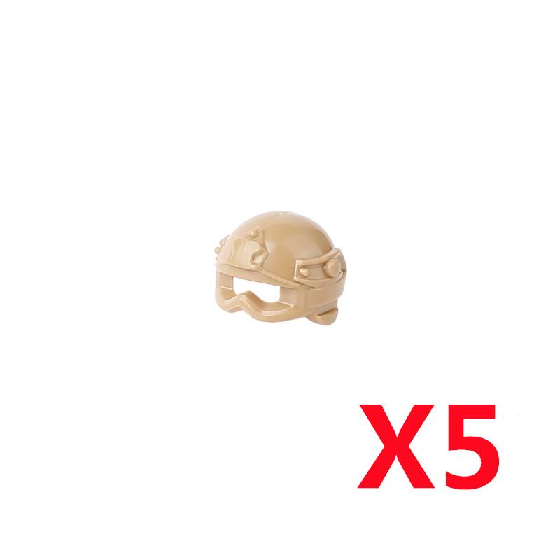 Military Building Block Figure Cap Tactical Helmet Alpha Motorcycle Lenses Gas Masks Flame Emitter Night Vision Device Gift Toys