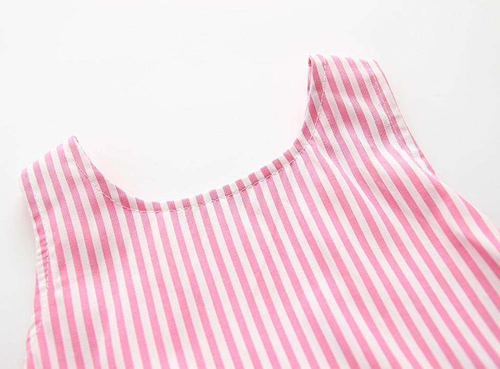 Babykleid mit niedlichem Flausch, perfekt für den Kindergartenbeginn, und Babyanzug mit Schleife und Streifenmuster 2 YY-Natuhi Mädchenhosen, Rock,