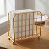 Metal Napkin Holder Modern Napkin Storage Container Picnic Tissue Dispenser  Table Countertop