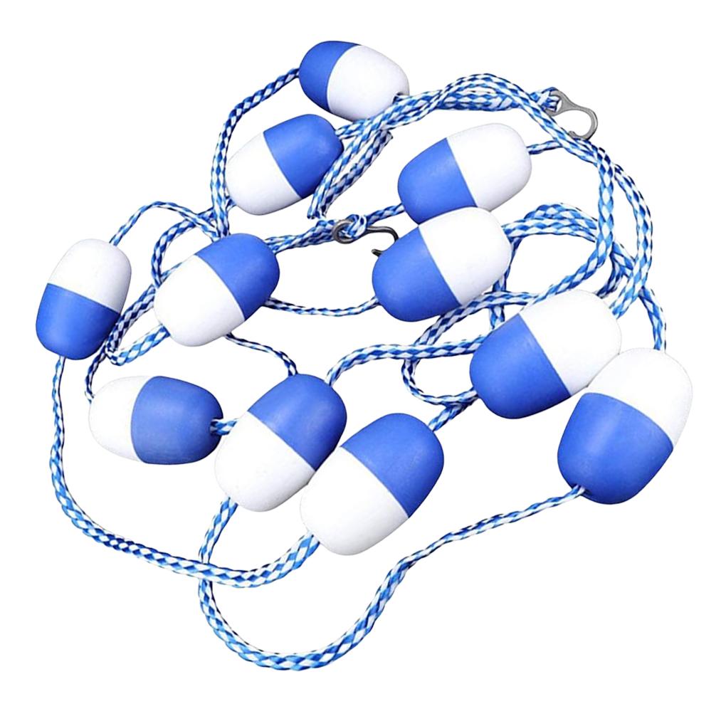 

Разделительная веревка безопасности с крючками Нейлоновые разделительные веревки для безопасности Прочная плавучесть Износостойкие буйковые линии Аксессуары для бассейна
