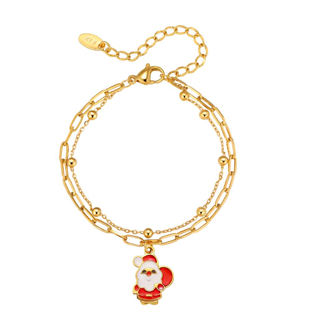 Christmas Ornaments Christmas Collection Bracelets Santa Claus Christmas Gifts Fashion Trend Jewelry