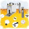 Tireuse à bière - PYGMY - 20 - 1 ligne - 20 l/h - Colonne à bière incluse
