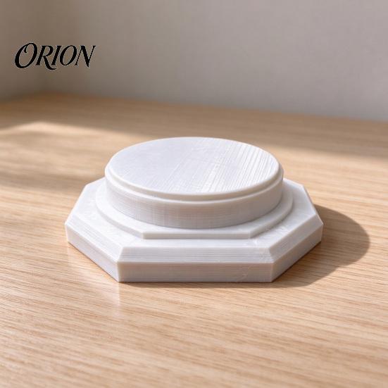 Desktop Exhibit Stand 3D Printed Collectible Figure Display Base, Octagonal Tray for Action Figures Handicraft and Collectibles, Creative Ornament