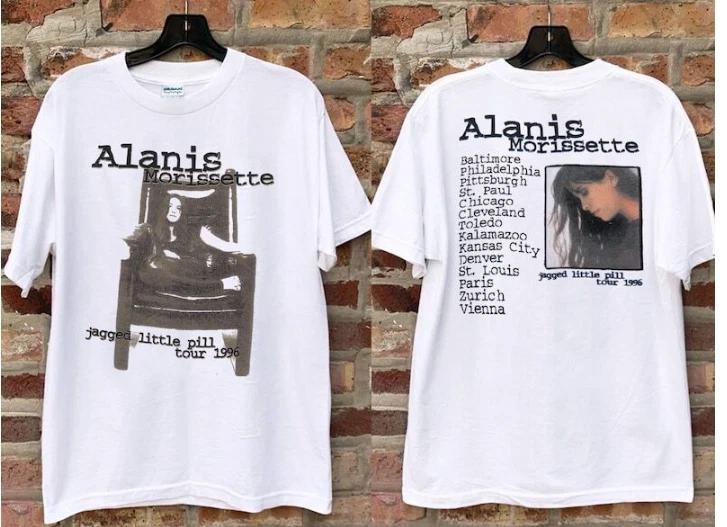 Vintage 1996 Alanis Morissette Jugged Little Pill Tour 1996 Unisex T-Shirt XL