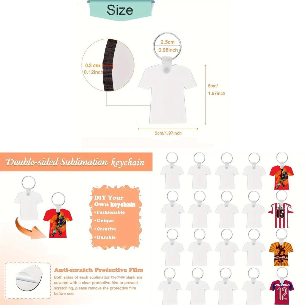 Keychain Blank Wooden Diy Heat Sublimation Gift For Wedding Party Decoration