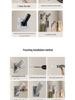 Stainless Steel No-Drill Wall Hook for Coats and Hats