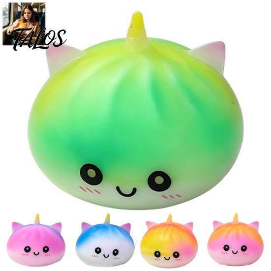 Soft Elastic Fidget Toys Giant Dumpling Stress Relief Toy, Slow Rising Hand Squeeze Ball, Toy Desk Sensory Tool for Office Home Relaxation Reduction