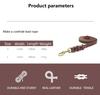 Leather Dog Leash Dogs Long Leashes Braided Pet Walking Training Leads Black Colors for Medium Large Pet GXQ15