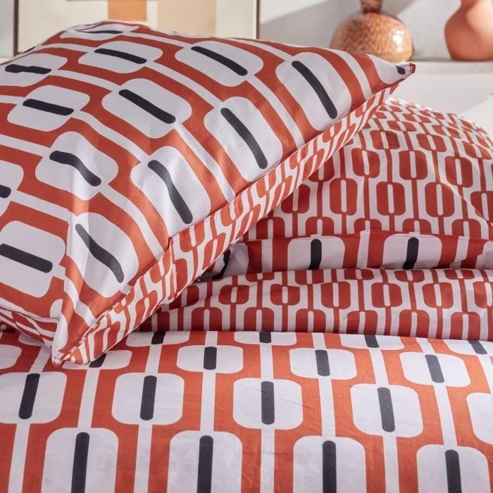 Parure de couette - TODAY - Sunshine 17.16 - 220x240cm - 2 personnes - Imprimée - Coton 57 fils