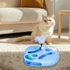 Interactive Cat Ball Track Toy with Feather Spring and Bell, MultiLevel Play Tower