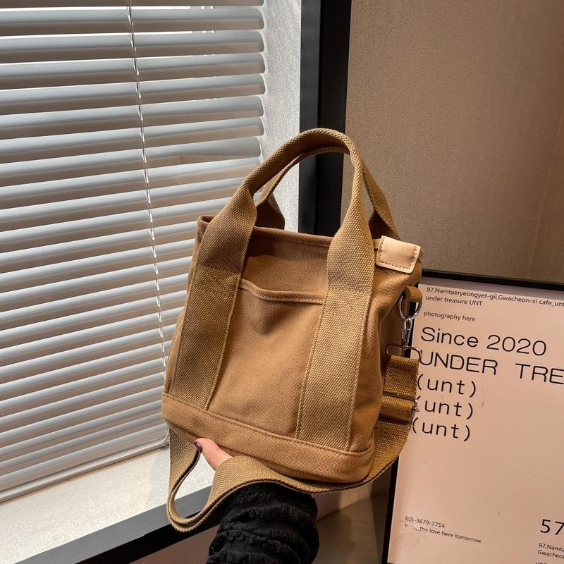 Melaleuca Bag Niche Lady Shoulder Bag Hand-held Thickened Canvas Handbag Bucket Tote Bag