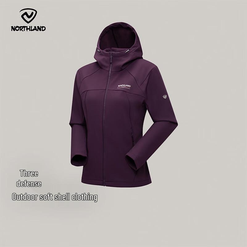 Nobland Damen Kapuzen-Winddichte Softshelljacke NTJFH2856S
