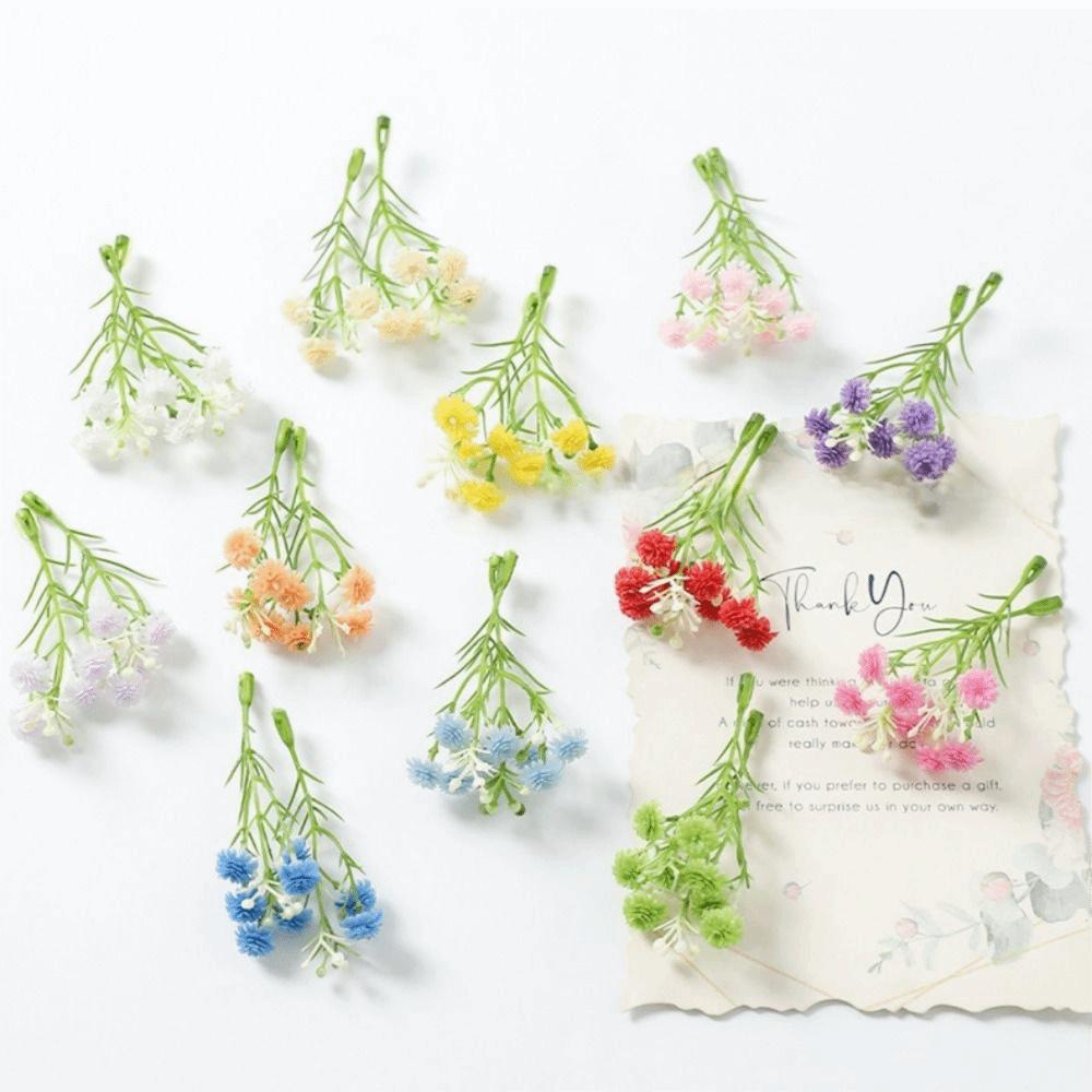 50PCS Garland Accessories Gypsophila Flower Heads Flower Heads Fake Flower Heads Party Supplies