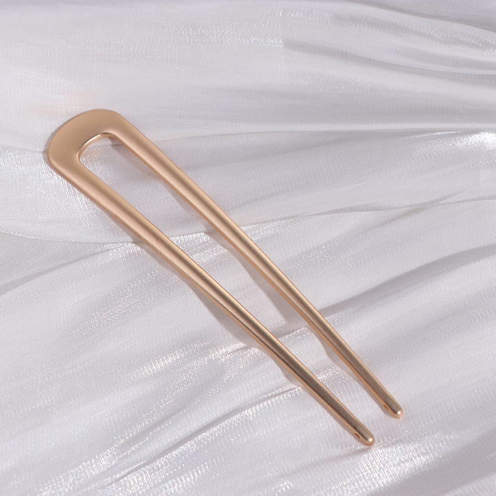 Beauty Metal U Shape Barrettes Simple Vintage Hair Sticks Fashion Cold Style Hair Clip Hair Accessory