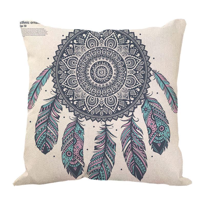 Dreamcatcher Printed Bay Window Decoration Pillow Case Car Waist Pad Pillow Sofa