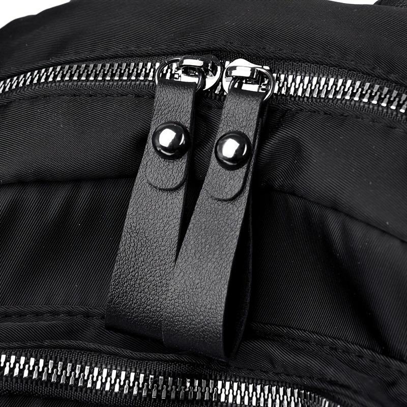Zipper Small Backpack, Women's Fashion Backpack With Adjustable Strap For Work & School