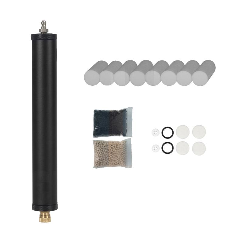 

High Capacity Aluminum Oil Water Separator Three Stage Filter Design Low Energy Consumption for Underwater Diving Use чорний