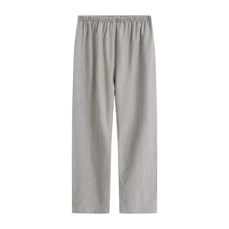 Karierte Pyjamahose, mittelschwerer Jersey-Stoff, normale Passform mit Taschen, Indoor-Lounge-Pyjamahose - Lounge-Hose