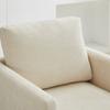 Four-Sided Upholstered Swivel Accent Chair, 360 degrees Club Chair & Lounge Chair with Armrests for Living Room, Bedroom, Apartment & Children's Room