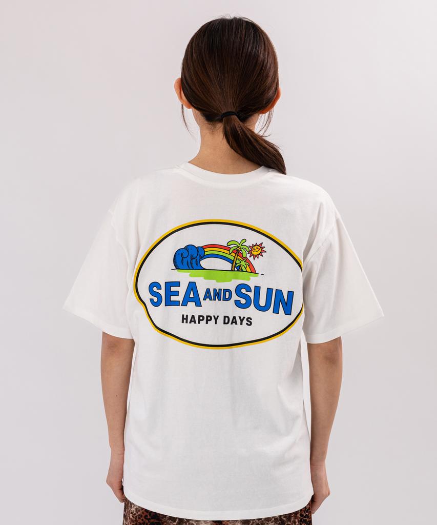 BIGWAVE COLLECTIVE C&Sun Happy Days Short Sleeve T-Shirt (Off-White)