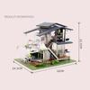 DIY Dollhouse Furniture Kits Wooden Modern Villa Lights Playset Creative Toy