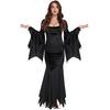 Costume da Strega Gotica in Velluto per Cosplay e Giochi di Ruolo di Halloween