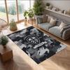 Leeds United Voetbal Print Kristalfluweel Tapijt, Comfortabel Waterabsorberend Antislip Binnen Vloerkleed