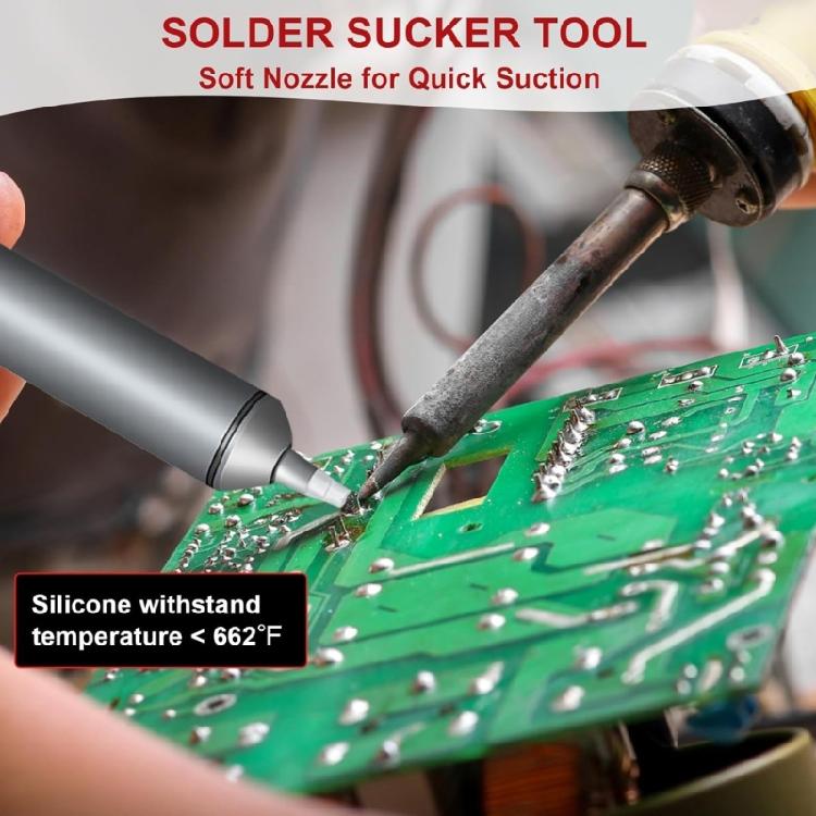 High Suction Solder Sucker:No Clog Desoldering Pumps for Electronics & PCB Repair Soldering Iron Desolder