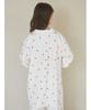 Gelato Pique Valentine Heart Print Satin Shirt PWFT251278 CRM F Women's