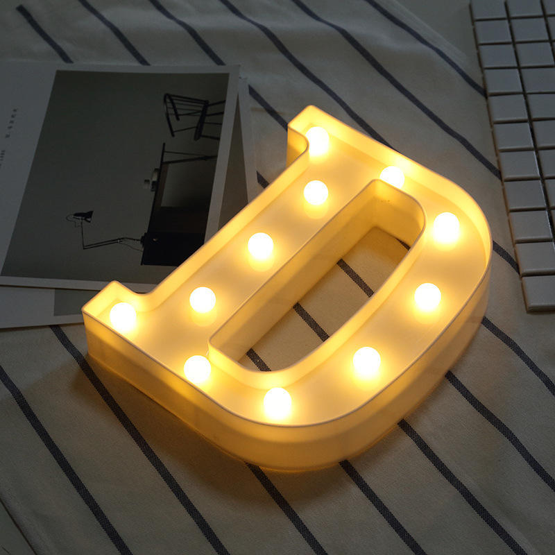 LED Marquee Letter Character Lights A - Z Alphabet Light Up Sign Decor