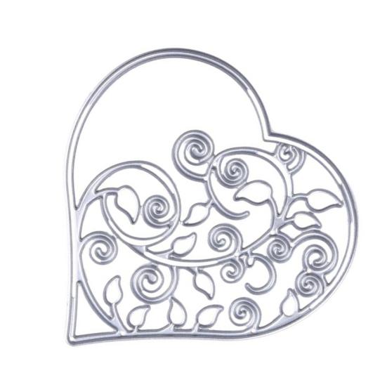 Metal Hollow Love Heart Vine Cutting Die Scrapbook Album Paper Card Stencil