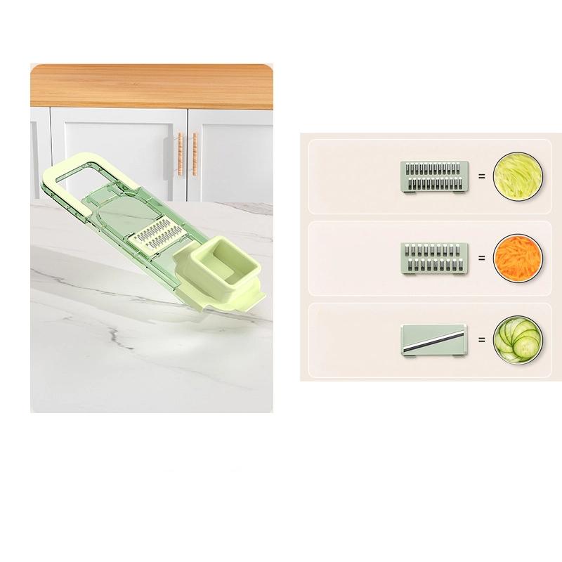 Shredder Household Kitchen Manual Vegetable Cutting Artifact Multifunctional Transparent Fruit Cucumber Potato Slicing Planer Shredder