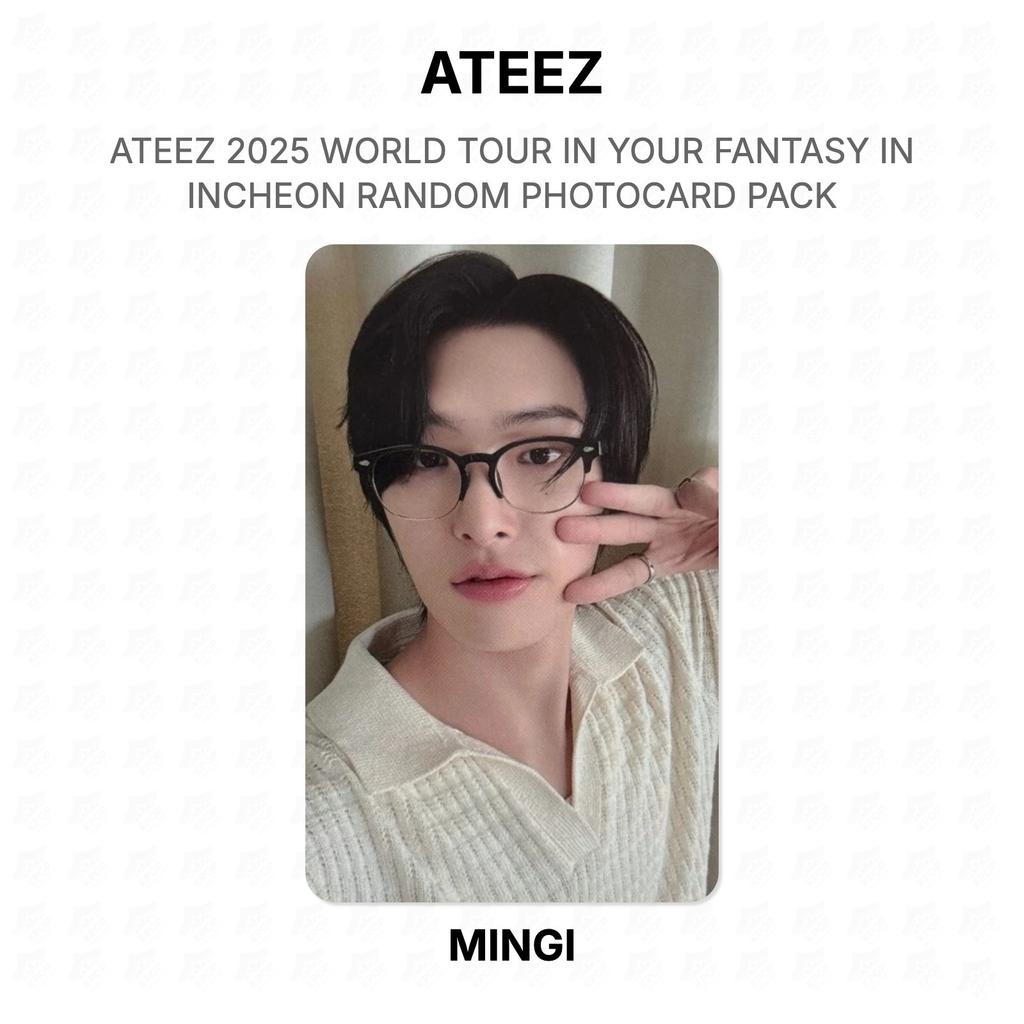 ATEEZ 2025 WORLD TOUR IN YOUR FANTASY IN INCHEON RANDOM PHOTOCARD PACK Official Photocard