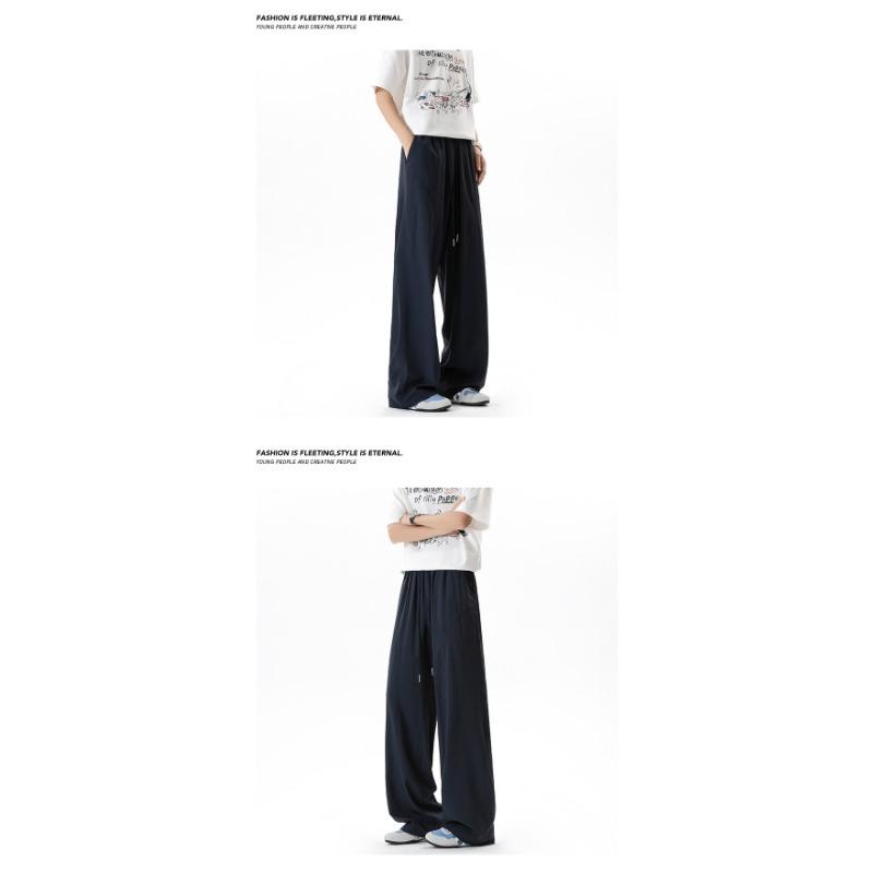 Mens Summer Thin Breathable Loose Casual Long Pants For Sports Commuting