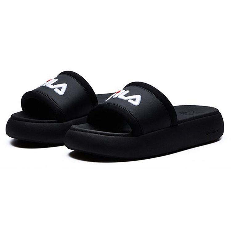Fila Heritage-FHT Donut Fashion Casual Soft Comfortable Slide Sandals Women Sandals Black F12W124622FBK