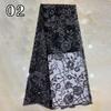 91*130cm Sequin Tulle Lace Fabric High Quality Groom Nigerian Embroidery African Lace Fabric For Diy Sewing Evening Party Dress