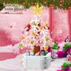 Drill Horse Christmas Tree Educational Model Ornament for Kids - Small Particle Assembly, Perfect Gift for Girls (103E)