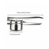 Stainless Steel Food Press Handheld Manual LongHandled Potato Ricer for Home Cooks,
