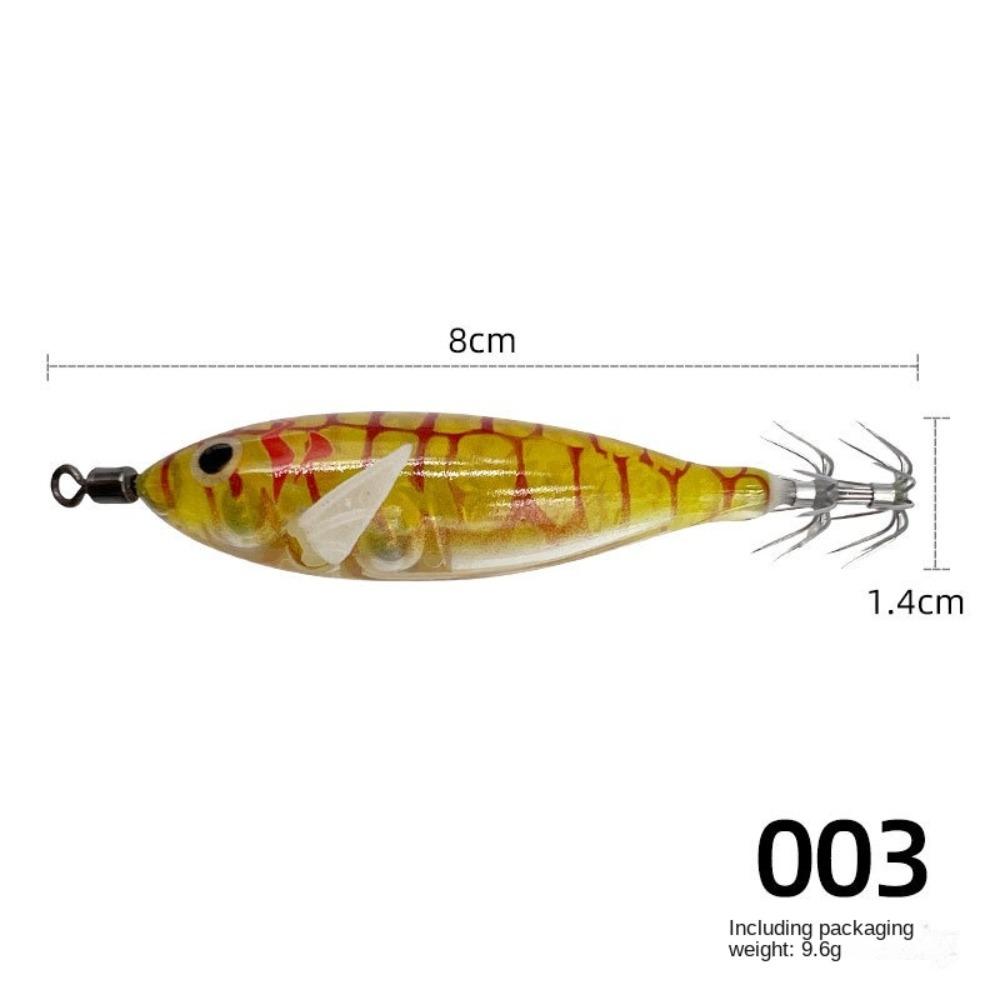 Noctilucent Fishing Lure 5.7g Spinnerbait Noctilucent Squid Cuttlefish Jigs  Deep Sea Fishing
