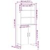 VidaXL Buffet haut Noir 69,5x34x180 cm Bois d'ingénierie 3189278