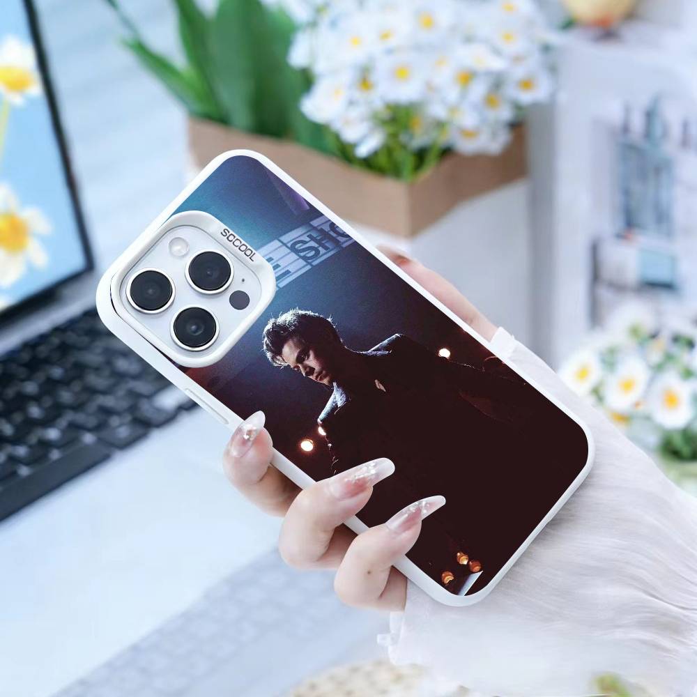 H-HaRRy Styles   Phone Case For iPhone17, 16,15,14,13,12 Pro Max White Candy Matte Shockproof Cover