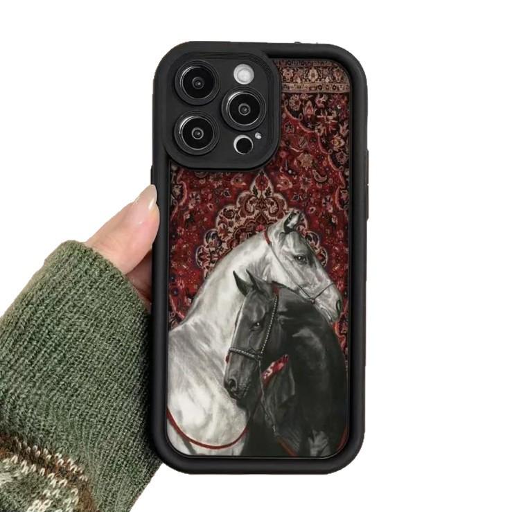 Totem Galloping Horse iPhone Case for Apple 17 Pro Max/16/15/14/13 - Japanese, Korean, European, American Styles
