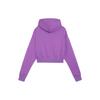 Puma Cropped Hoodie With Letter Print Women Hoodies Purple 626137-50